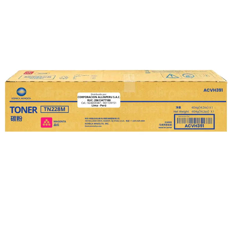 Toner Konica Minolta TN-228M Magenta para Bizhub C-266I