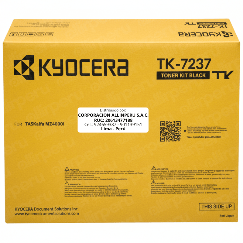 Toner Kyocera TK-7237 Negro para TASKalfa MZ4000i Original