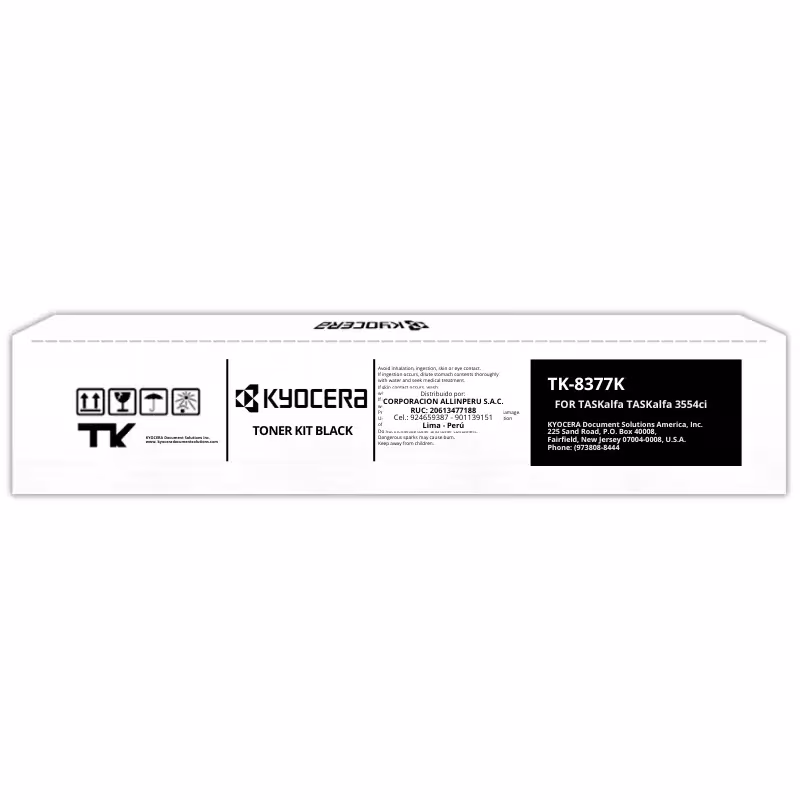 Toner Kyocera TK-8377K Negro para TASKalfa 3554ci, CS‑3554ci TK8377K