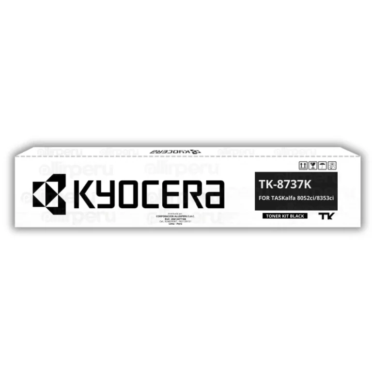 Toner Kyocera TK-8737K Negro para TASKalfa 7052ci, 8052ci