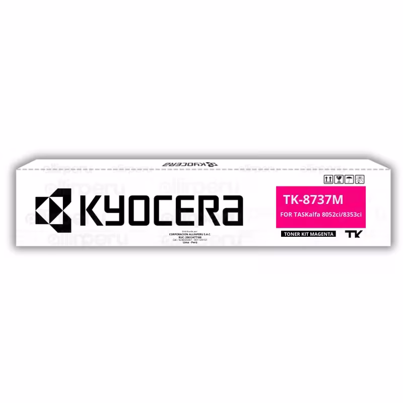 Toner Kyocera TK-8737M Magenta para TASKalfa 7052ci, 8052ci
