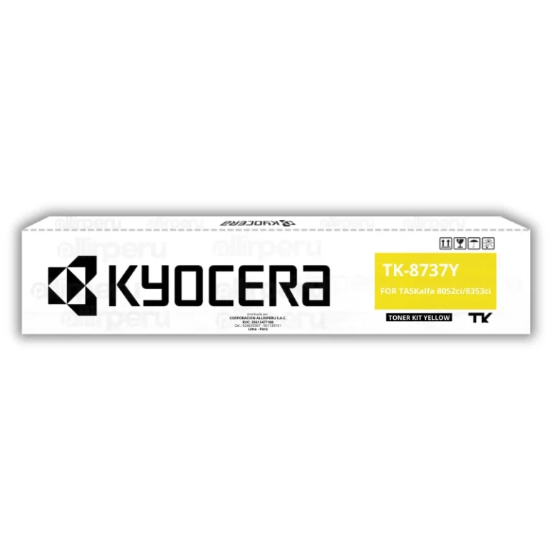 Toner Kyocera TK-8737Y Yellow para TASKalfa 7052ci, 8052ci