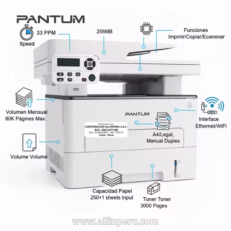 Impresora Láser Pantum M7105DW