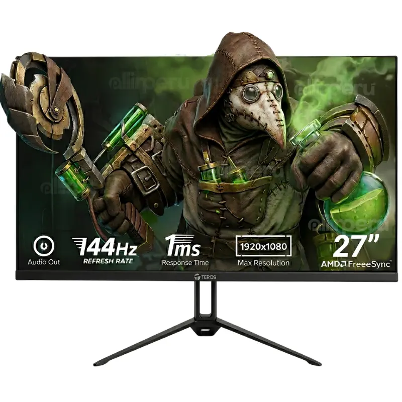 Monitor TEROS TE-2714S 144Hz Monitor TEROS TE-2714S 27 pulgadas vista frontal