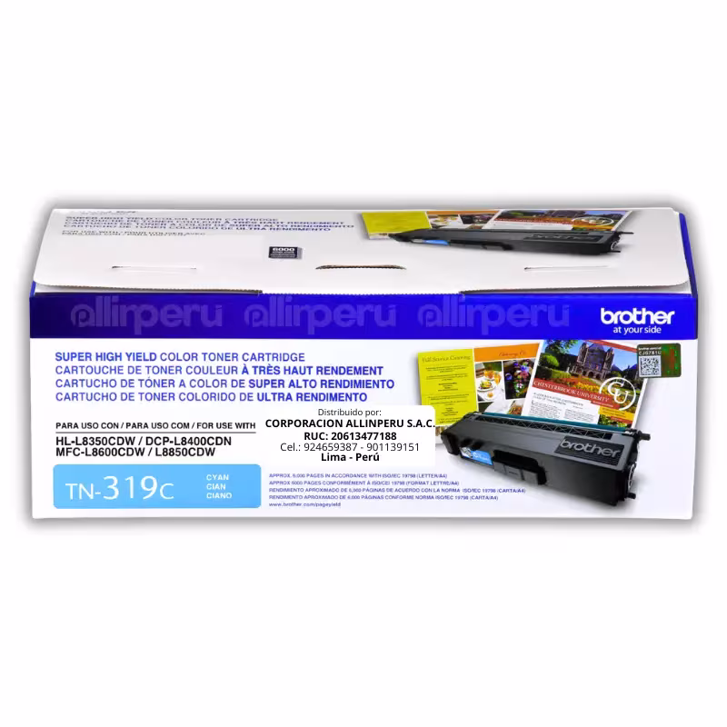 Toner Brother TN-319C Cian 6.000 páginas Original