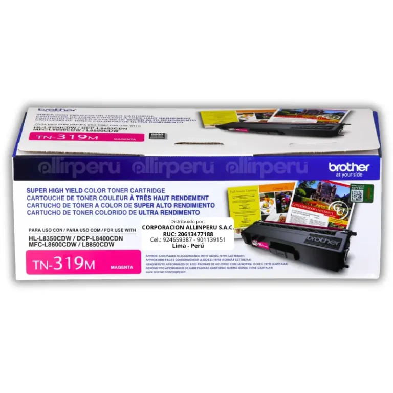 Toner Brother TN-319M Magenta 6.000 páginas Original
