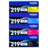 Toner Brother TN-219 kit completo cuatro cartuchos CMYK originales sellados