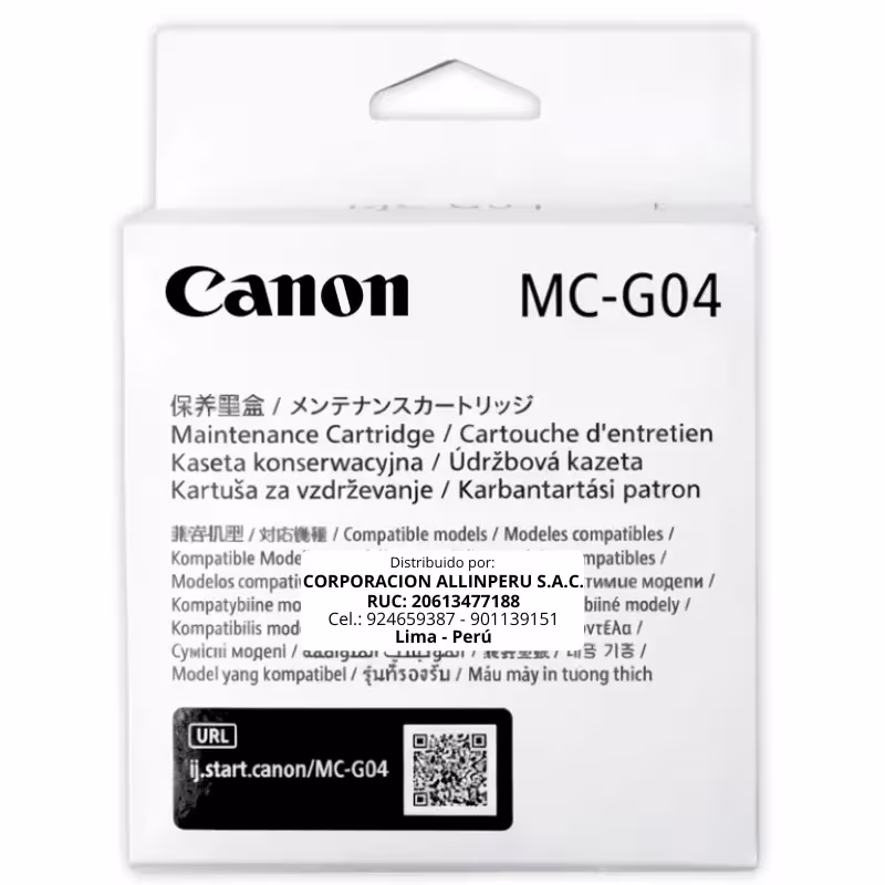 Caja De Mantenimiento Canon MC-G04 para Pixma G2170, G3170, G1230, G2270