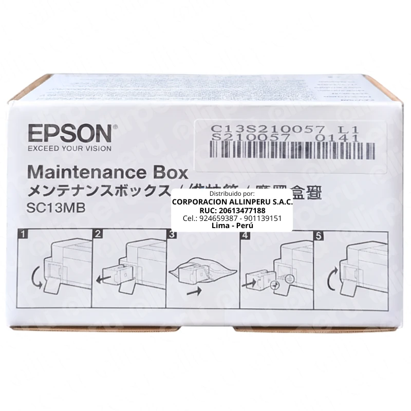 Caja De Mantenimiento Epson SC13MB para SureColor SC-T3100M T3170 T3170M T5170 F570 F571 Caja De Mantenimiento Epson SC13MB para SureColor SC-T3100M T3170 T3170M T5170 F570 F571