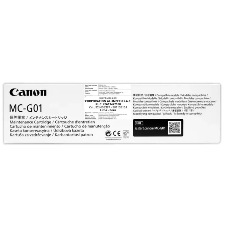 Caja de Mantenimiento Canon MC-G01 para GX6010, GX7010