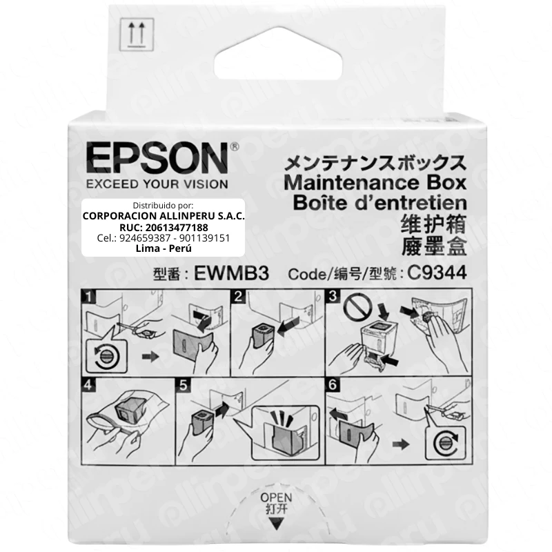Caja de Mantenimiento Epson EWMB3/C9344 para EcoTank L5590 L3560