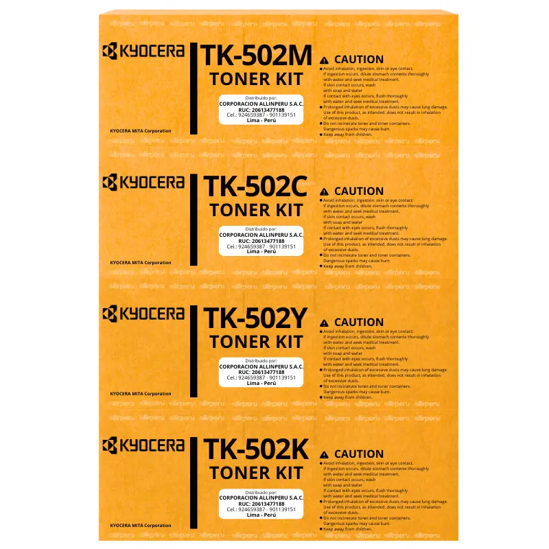 Kit Toner Kyocera TK-502 para FS-C5016 y FS-C5016N TK502
