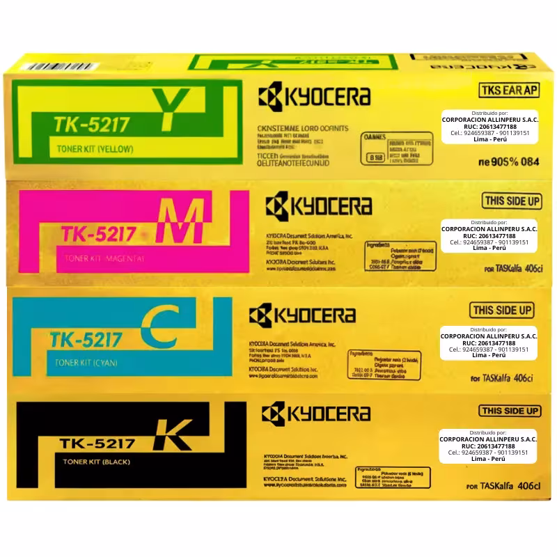 Kit Toner Kyocera TK-5217 para TASKalfa 406ci TK5217