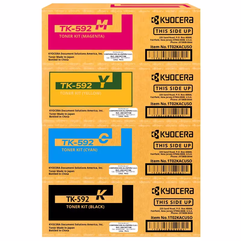 Kit Toner Kyocera TK-592 para M6026CIDN, M6526CIDN TK592