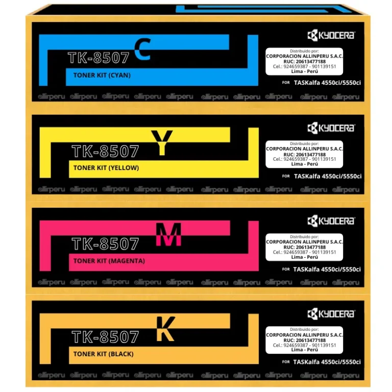 Kit Toner Kyocera TK-8507para TASKalfa 4550ci, 4551ci, 5550ci, 5551ci TK8507