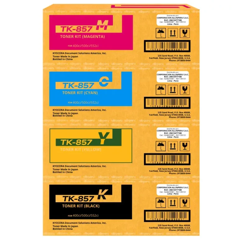 Kit Toner Kyocera TK-857 para TASKalfa 400ci, 500ci y 552ci TK857