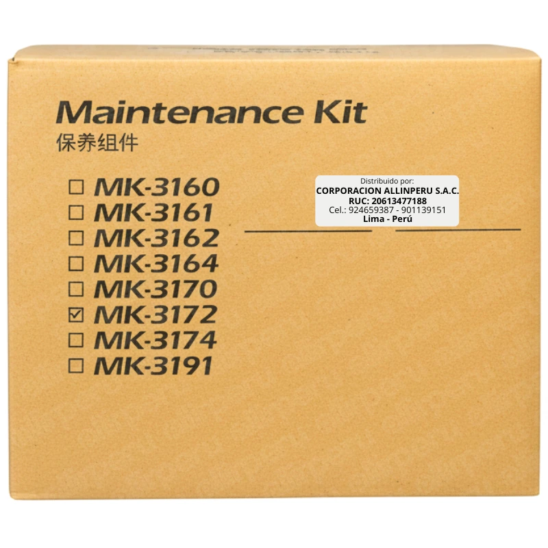 Kit de Mantenimiento Kyocera MK-3172 ECOSYS P3055 P3060 Kit de Mantenimiento Kyocera MK-3172 ECOSYS P3055 P3060