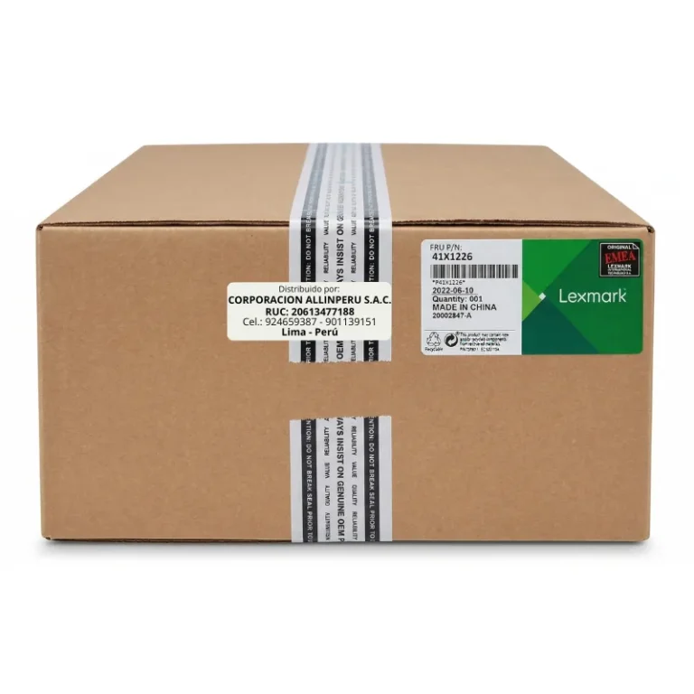 Foto de kit de mantenimiento Lexmark 41X1226 original caja sellada frontal