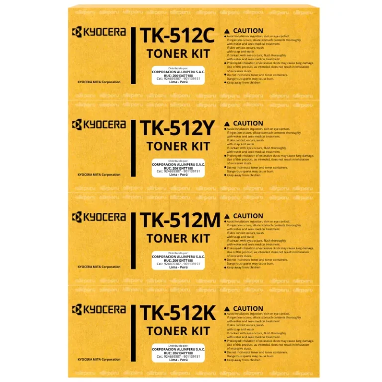 Kit Toner Kyocera TK-512 para FS-C5020N, FS-C5025N, FS-C5030N TK512
