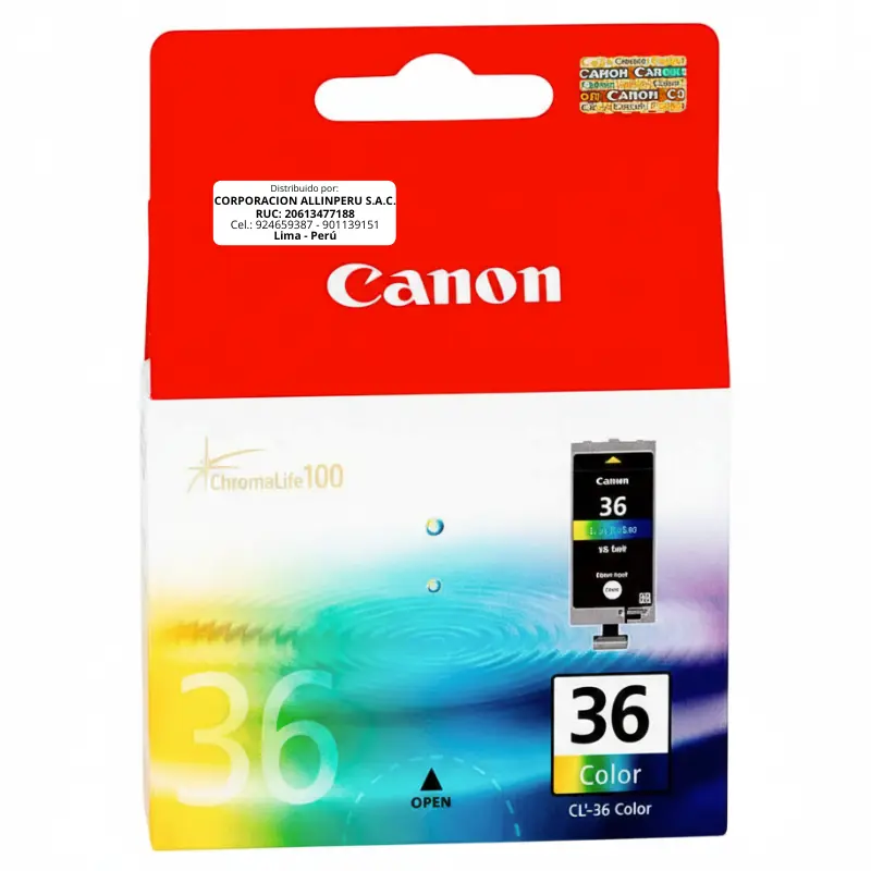 Tinta Canon PGI-36 Color 250 páginas Original