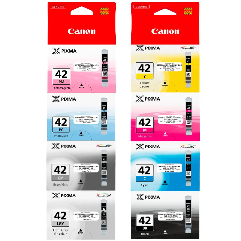 Kit Tinta Canon CLI-42 para PIXMA PRO-100 y PRO-100S