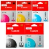 Kit Tinta Canon CLI-8 para iP3300, iP4200, iP4500, MP500, MP600, MP810, MX850, Pro9000