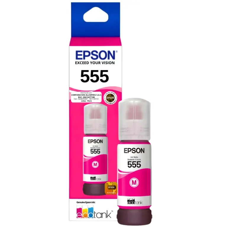 tinta epson 555 magenta original nuevo sellado