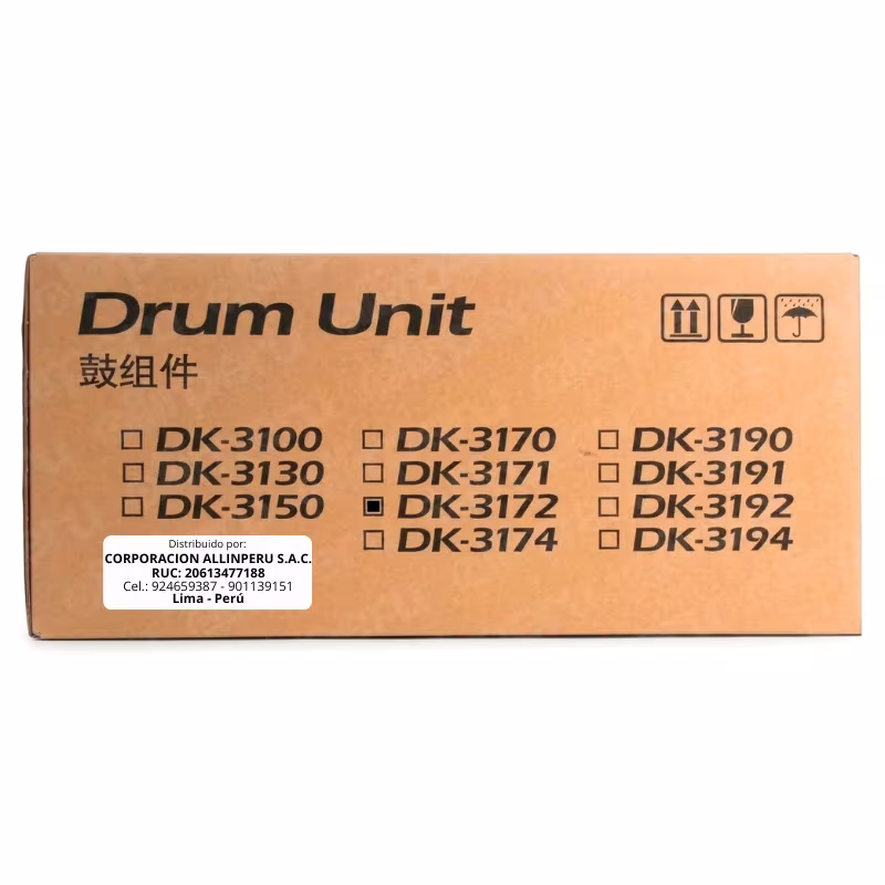 unidad de tambor kyocera dk-3172 original nuevo sellado