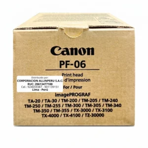 Cabezal Canon PF-06 original negro y color para impresora imagePROGRAF