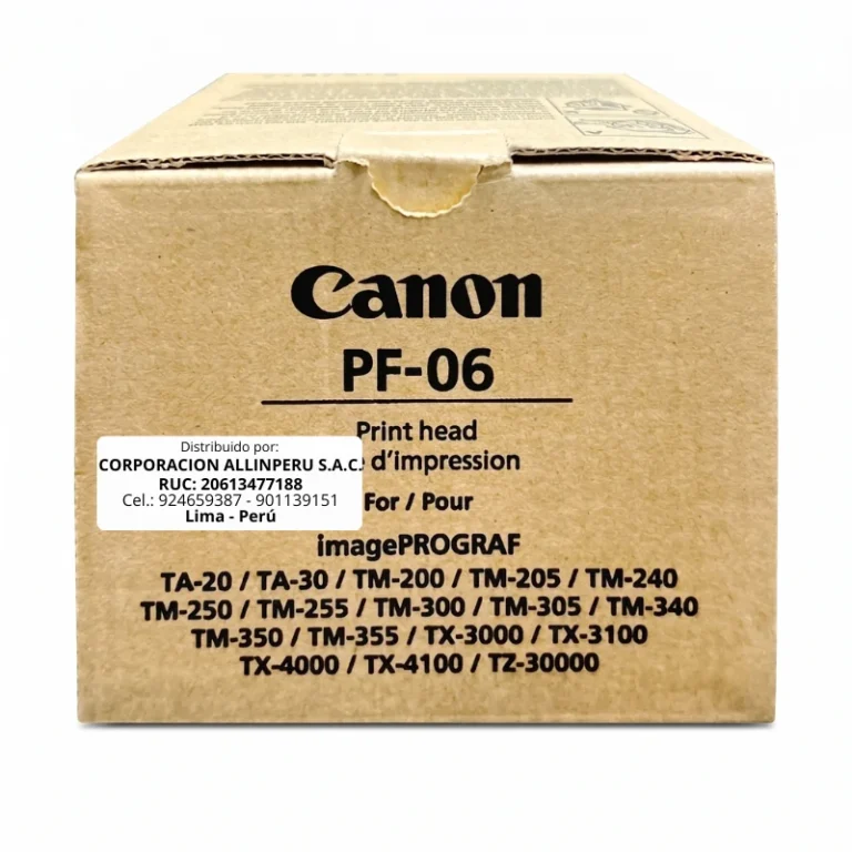 Cabezal Canon PF-06 original negro y color para impresora imagePROGRAF
