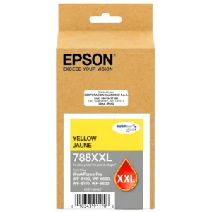 Cartucho Epson T788XXL amarillo T788XXL420 original sellado vista frontal