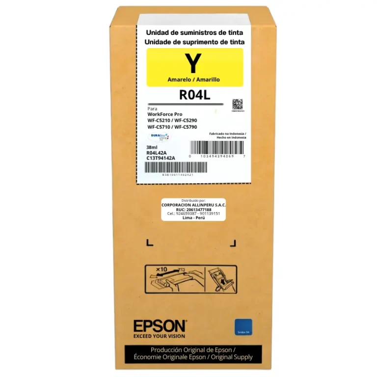 Cartucho tinta Epson T941420-AL amarillo 38 ml original sellado