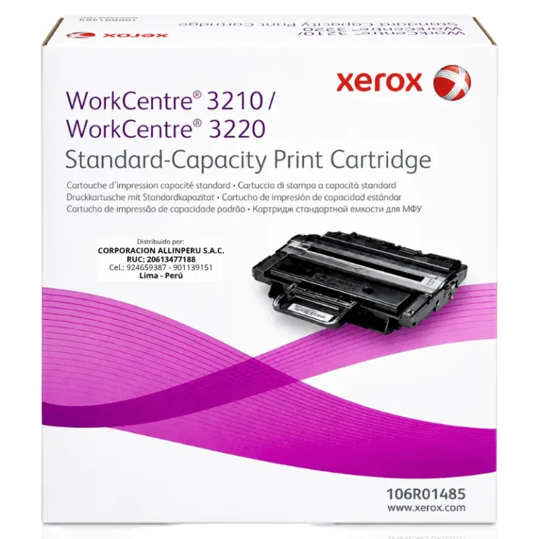 Foto de caja sellada del tóner Xerox 106R01485 de fábrica