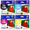 Kit tinta Epson T073 pack completo 4 cartuchos originales sellados