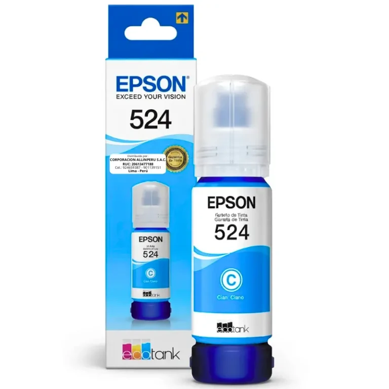 Tinta Epson T524220-AL cyan original para impresoras EcoTank L6580 y L15150
