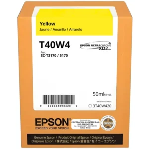 Botella de tinta Epson T40W420 Yellow 50ml UltraChrome XD2 original sellada