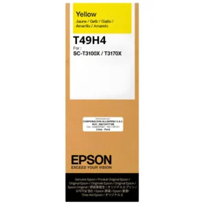 Tinta original Epson T49H400 Yellow 140ml para SureColor SC-T3100X vista frontal