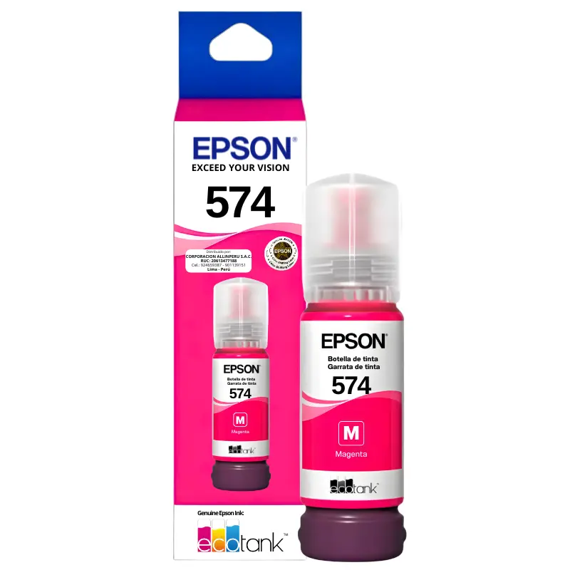 Botella de tinta Epson T574320-AL Magenta 70 ml original sellada