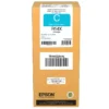 Tinta Epson TR14X220 cyan original sellada de fábrica vista frontal