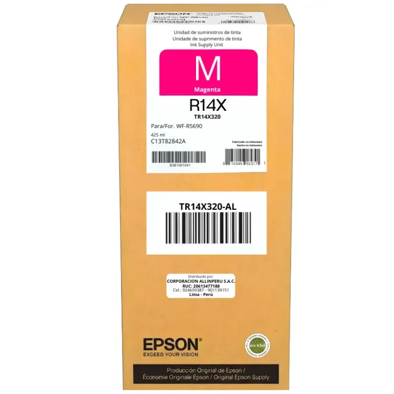 Foto de tinta Epson TR14X320 magenta alta capacidad 50000 páginas original sellada