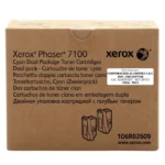 Foto de toner Xerox 106R02609 Cyan Dual Pack original sellado vista frontal