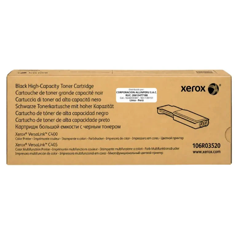 Tóner Xerox 106R03520 negro alta capacidad original sellado