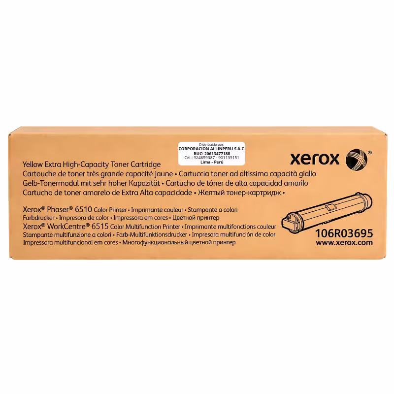 Tóner Xerox 106R03695 Yellow original extra alta capacidad