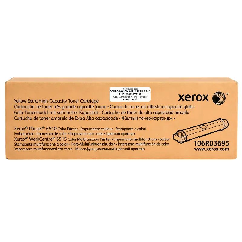 Tóner Xerox 106R03695 Yellow original extra alta capacidad