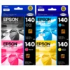 Kit tinta Epson T140 pack completo original CMYK cuatro cartuchos sellados