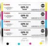 Kit toner original Canon GPR-32 cuatro colores negro cian magenta amarillo