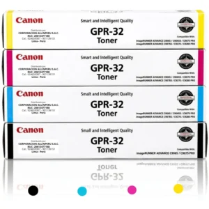 Kit toner original Canon GPR-32 cuatro colores negro cian magenta amarillo