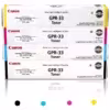 Kit toner Canon GPR-33 original cuatro colores CMYK para ImageRUNNER ADVANCE