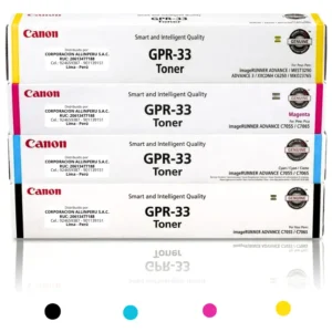 Kit toner Canon GPR-33 original cuatro colores CMYK para ImageRUNNER ADVANCE