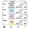 Kit tóner Canon GPR-51 CMYK original cuatro cartuchos sellados vista frontal